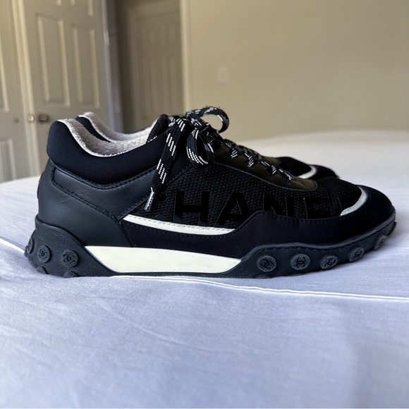 CHANEL Sneaker Calfskin/Mesh/Lycra G34087 (black) - Picture 6 of 10